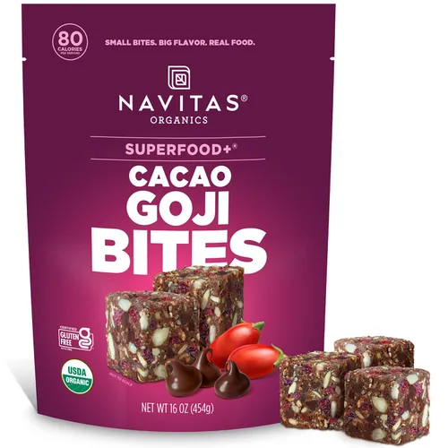 Vista 9 de Navitas Organics Berry Acai Superfood+ BITES – Power Snacks – Todo natural a base de plantas – Energía limpia y nutrición – USDA orgánico, sin OMG