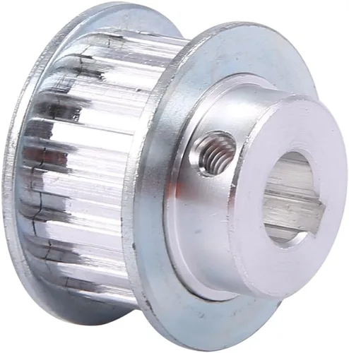 Vista 5 de 2 piezas de polea sincrónica de metal, rueda de transmisión de correa de motor S Cj0618, mini engranajes de torno de metal, engranajes de máquina