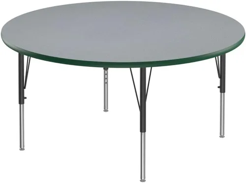 Vista 29 de Correll Mesa rectangular de actividades para el aula de 24 x 48 pulgadas, altura ajustable (19 a 29 pulgadas), parte superior de granito gris, borde