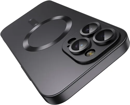 Vista 64 de Funda magnética para iPhone 13 Pro MagSafe con protector de lente de cámara, protección completa, delgada, suave, a prueba de golpes, antiarañazos