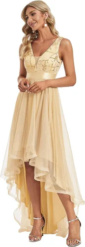 Vista 4 de Ever-Pretty Vestido de fiesta de noche sin mangas con cuello en V para mujer 0793