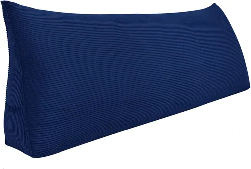 Vista 8 de WOWMAX Almohada de cuña para cabecero de cama de día, con funda extraíble, sin botones, tamaño matrimonial