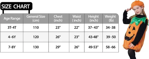 Vista 7 de IKALI Kids Pumpkin Costume Girls Boys Toddler Baby Lantern Faces Fancy Dress up for Halloween Party