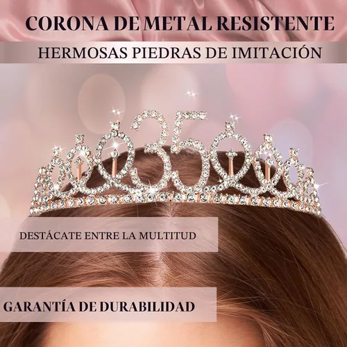 Vista 4 de Juego de arco de globos de oro rosa para cumpleaños número 35 para mujer