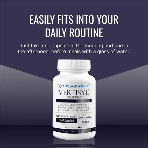 Vista 7 de Approved Science VertiSyl - Ginkgo Biloba, jengibre, vitamina D3, BioPerine - 60 Cápsulas - 1 mes de suministro