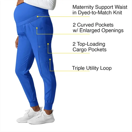 Vista 2 de WonderWink Pantalón deportivo de maternidad para mujer