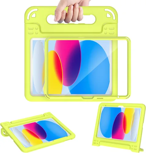 Vista 29 de AVAWO - Funda infantil para iPad de 10.9 pulgadas con protector de pantalla integrado, duradera, a prueba de golpes, ligera, con mango protector