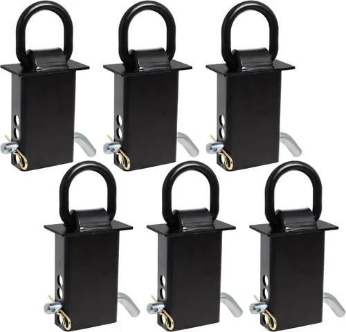 Vista 10 de Bolsa de estaca para remolque con anillo en D de 16200 libras de alta resistencia ajustable y removible, bolsa de estaca con anillo en D