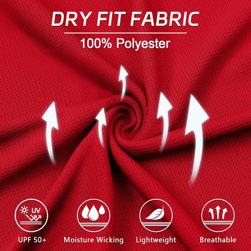 Vista 3 de Corna Men's Big and Tall Golf Polo Shirts Moisture Wicking Performance Dry Fit Collared Shirts for Men L-6XL