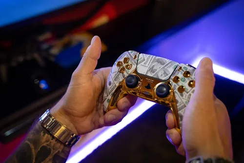 Vista 18 de Custom Wireless Controller compatible with PS5 Exclusive Unique Design Personalize Your Gaming Experience with Unique Design and Exceptional