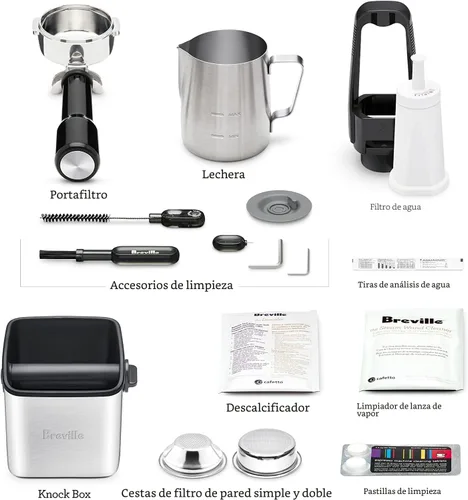 Vista 9 de Breville BES990BTR Oracle Touch - Máquina de café expreso, trufa negra