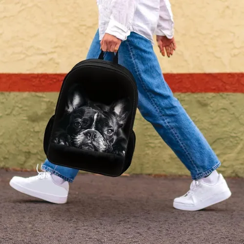 Vista 147 de HUGS IDEA Los animales frescos 3D niños escuela libro bolsa niños impresión mochilas, Baloncesto, Moderno