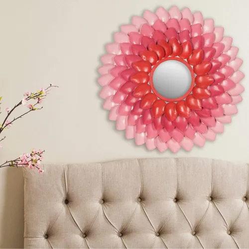 Vista 4 de SAFAVIEH MIR4063A Home Collection Espejo Chrissy rosa