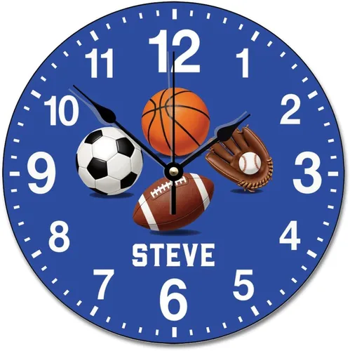 Vista 43 de ArogGeld Reloj de pared para conductor de autobús escolar, reloj de madera clásico 10 silencioso, sin tictac, de cuarzo, funciona