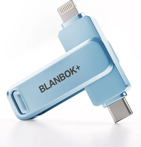 Vista 11 de Memoria USB para Fotos de iPhone de 256GB con Certificación MFi, Unidad Flash USB para Respaldo de Fotos/Videos, Memoria USB de Alta Velocidad Rosa
