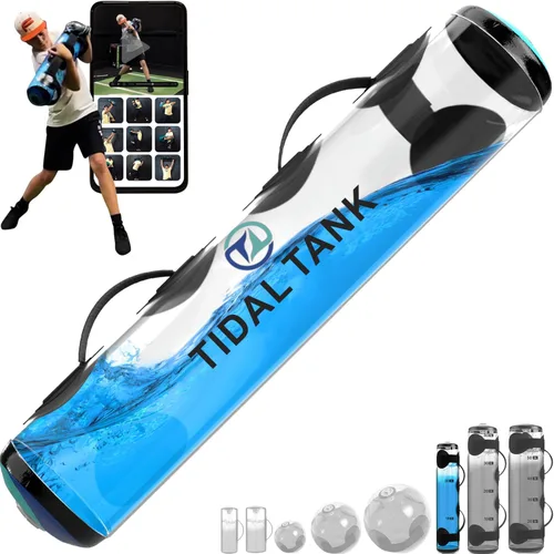 Vista 10 de Tidal Tank Tube - La bolsa Aqua Bag original - Bolsa de peso de agua de hasta 49 libras - Bolsas de arena ajustables para entrenamiento alternativo