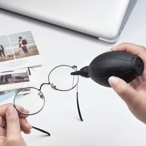 Vista 7 de K&F CONCEPT - Soplador de aire de punta suave, bomba de aire de goma Fuerte flujo de aire y silicona segura que no raya las lentes. Compacto
