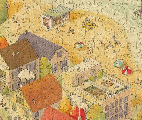 Vista 3 de The Sunny City • Rompecabezas de 1000 piezas de The Magic Puzzle Company • Serie Uno