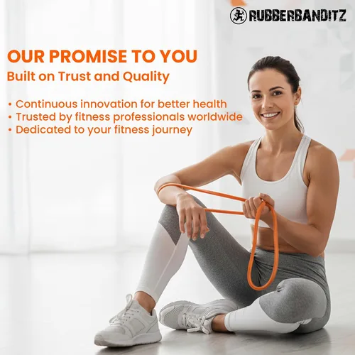 Vista 5 de Rubberbanditz Combo Pull Up Assist Bands Heavy Duty Resistance Exercise Bands for Powerlifting, Mobility, and Stretching Resistance Bands for