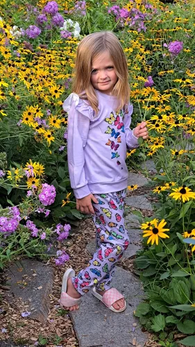 Vista 5 de Conjunto de 2 piezas para niñas pequeñas, sudadera de manga larga + leggings y pantalones para otoño e invierno, conjunto de 2 a 10 años