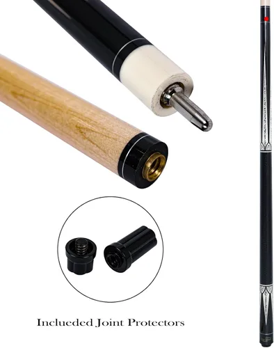 Vista 4 de 58" Pool Cue Low Deflection Billiard Cue 12.5mm Tip FPB-blanco
