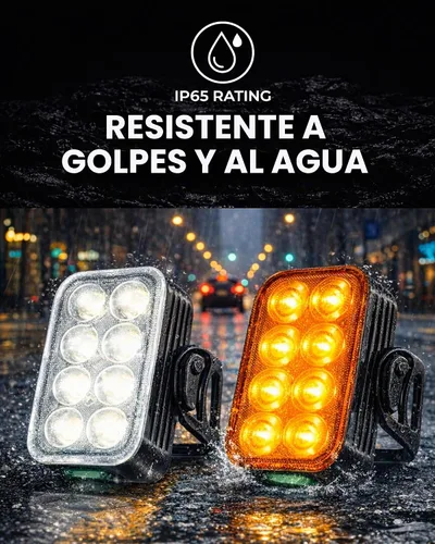 Vista 5 de Luces de bicicleta NP-MAX 2026 delgadas USB-C recargables delanteras y traseras, juego de luces traseras delanteras y traseras, seguridad de luz