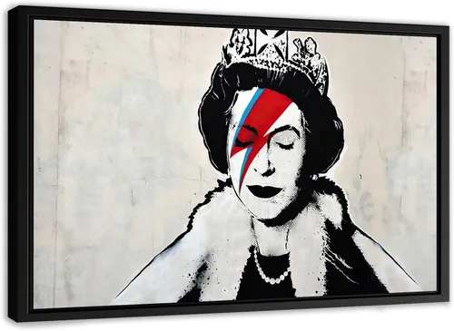 Vista 58 de Arte en lienzo de Banksy para pared, decoración del hogar, lienzo pre-estirado - varios tamaños