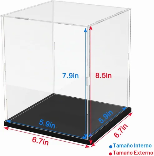 Vista 2 de Vitrina de acrílico transparente para casco Lego 43014 43022 Scuderia