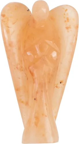 Vista 11 de Crocon Figura curativa de ángel de bolsillo de siete chakras, cristales de ángel de la guarda tallados a mano para energía positiva, mini estatua