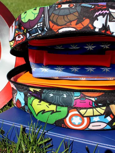 Vista 5 de Marvel Kawaii Avengers - Mochila escolar 160in Negromulti MKCFS5YT