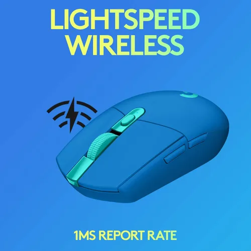 Vista 3 de Logitech G 305 LIGHTSPEED - Mouse inalámbrico para juegos, sensor Hero 12K, 12,000 DPI, ligero, 6 botones programables, duración de la batería
