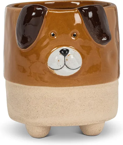 Vista 19 de Abbott Collection - Maceta de gres con gato en patas - Grande (12.7 cm de alto) Gres, gris, 5 "H