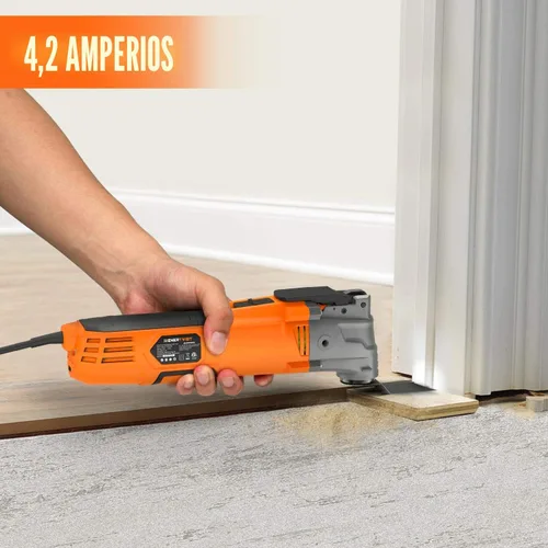 Vista 3 de ENERTWIST Herramienta oscilante, kit multiherramienta oscilante de 4.2 amperios con ángulo de oscilación de 5°, 6 velocidades variables, 31