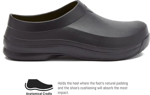 Vista 2 de Avia Zuecos antideslizantes para mujer, zapatos de trabajo antideslizantes para servicio de alimentos, jardín o enfermería