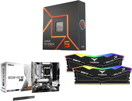 Vista 19 de NEWEGG Combo de memoria CPU de placa base -B550M-A con CPU Ryzen 5 5500 de 6 núcleos de 3.6 GHz y 16 GB (2 x 8 GB) 288 pines PC RAM DDR4 3200 AMD