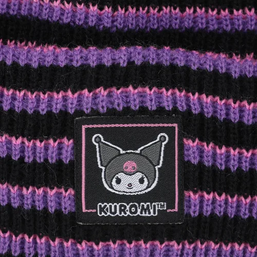 Vista 3 de Bioworld Kuromi & Chococat Combo Cuff Beanies Multicolor, Multi colorido