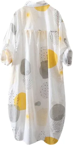 Vista 4 de Long Sleeve Shirts for Women Spring Summer Dressy Casual Button Down Plus Size Tops Office Work Blouses