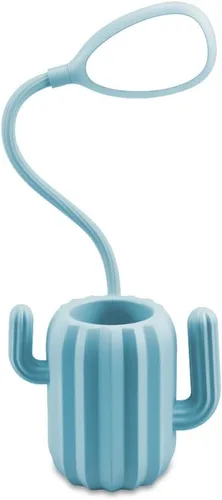 Vista 8 de Luz LED de escritorio de cactus, lámpara de protección ocular regulable + soporte para bolígrafo para lectura de estudio de oficina (rosa)