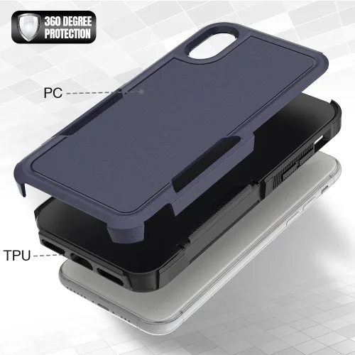 Vista 89 de Jeylly Funda para iPhone SE/Funda para iPhone 5S, Exterior de Plástico Duro que Absorbe Golpes + Interior de Silicona de Goma Defensor contra