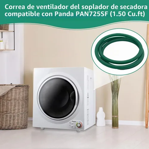 Vista 4 de Correa para ventilador soplador secador Mini Compacto (1.50 pies cúbicos) - Reemplazo para Panda PAN725SF