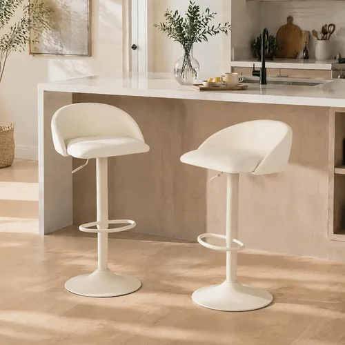 Vista 13 de YOUNIKE Bar Stools Set of 2 Kitchen Bar Chair Counter Height Barstool Black