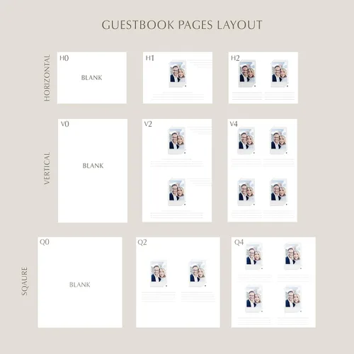 Vista 7 de Classic Lines Instax Photo Slip-in Guestbook Real gold Lettering, Personalized Wedding Album, Guest book - LiumyAlbums