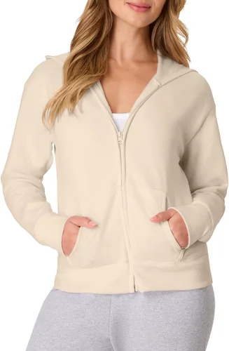 Vista 25 de Hanes EcoSmart - Sudadera de forro polar para mujer, suave y de peso medio, sudadera con capucha con cremallera completa, sudadera o cremallera