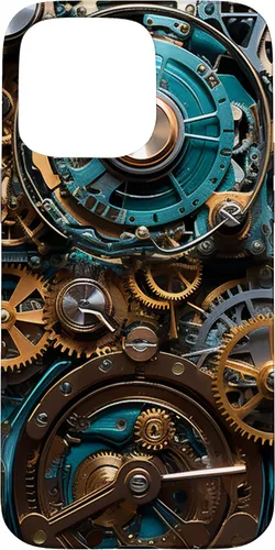 Vista 31 de Mechanical Steampunk Gears Internal Cogwork Mechanism Case for iPhone 17