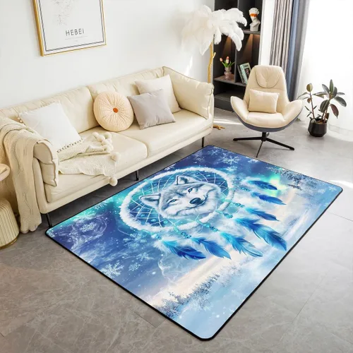Vista 13 de Feelyou Alfombra de área con diseño de rosas de 3 x 5 para niños, con flores de Buterfly y luna, alfombra decorativa para dormitorio, niños, niñas