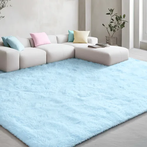 Vista 72 de EVOIONOS Alfombra Redonda Negra para Dormitorio, 4x4 Pies Alfombra de Área Circular Suave y Esponjosa para Sala de Estar, Alfombra Circular de Felpa