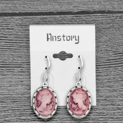 Vista 4 de Vintage Look Lady Queen Cameo Sets For Women Victoria Pendant Cameo Necklace Earrings Ring Bracelet Fashion Jewelry