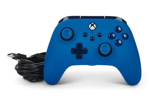 Vista 11 de PowerA Advantage Wired Controller for Xbox Series XS - Blue, Xbox Controller with Detachable 10ft USB-C Cable, Mappable Buttons, Trigger Locks and