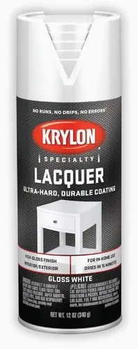 Vista 8 de Krylon K07030 Pintura en aerosol lacada negra brillante, 12 onzas en aerosol Negro
