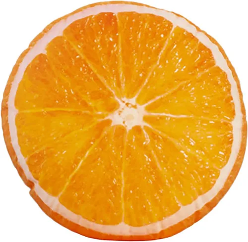 Vista 12 de Fruit Pillow Home - Cojín redondo con forma de cojín de felpa (13 pulgadas, marrón, estaca)